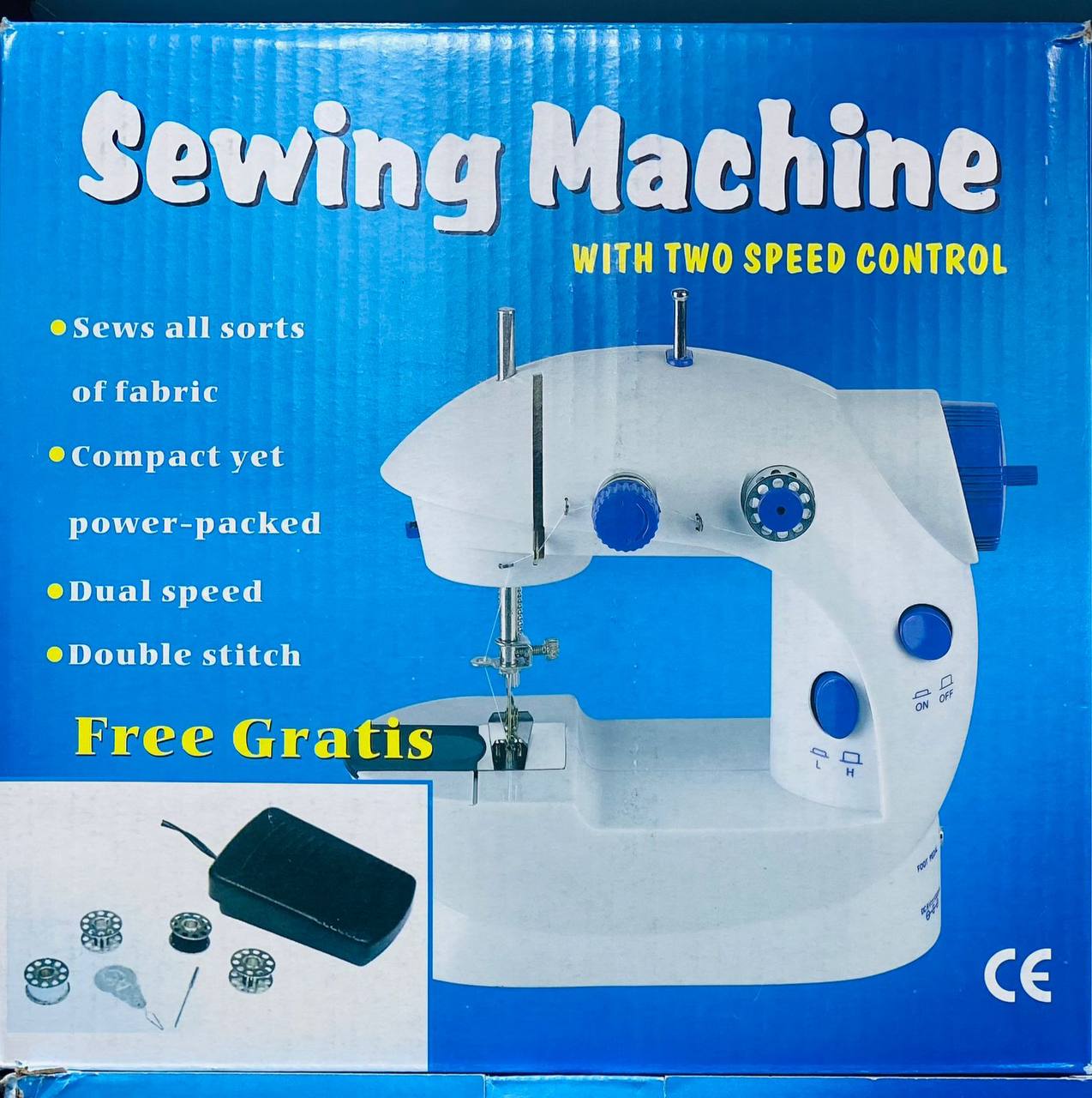 Mini Sewing Machine for Home Tailoring Use | Mini Silai Machine (White & Purple)