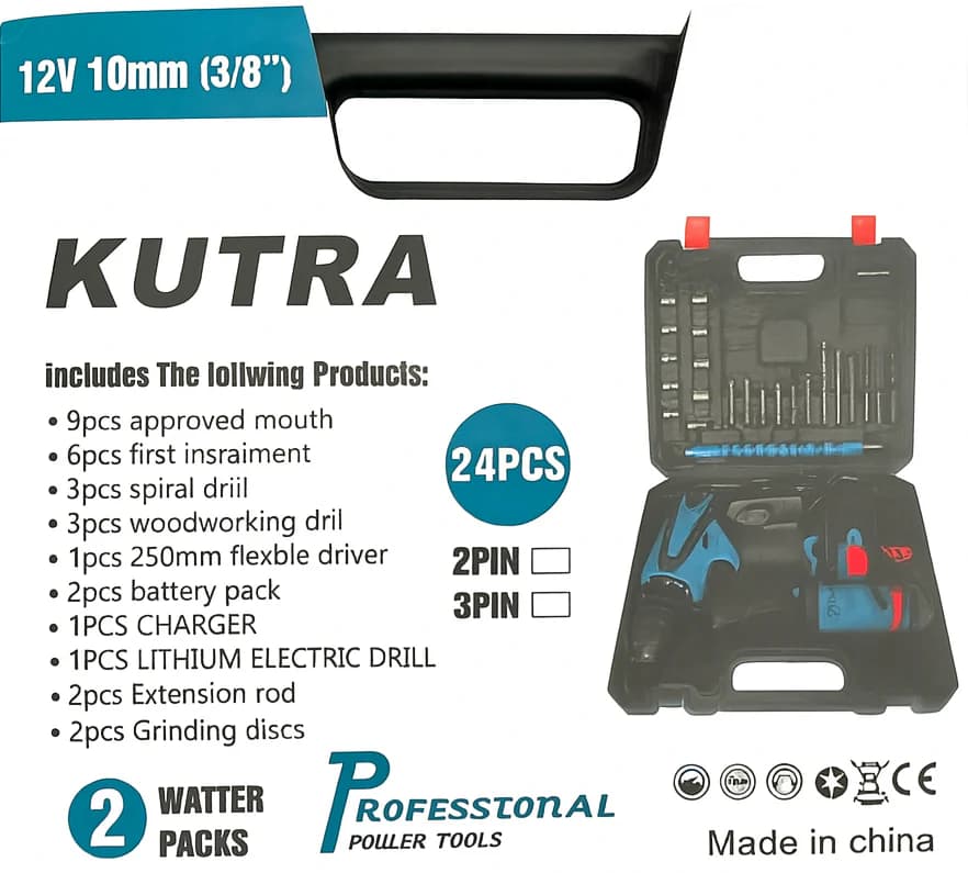 KUTRA GRINDING MACHINE AND DRILL COMBO SET