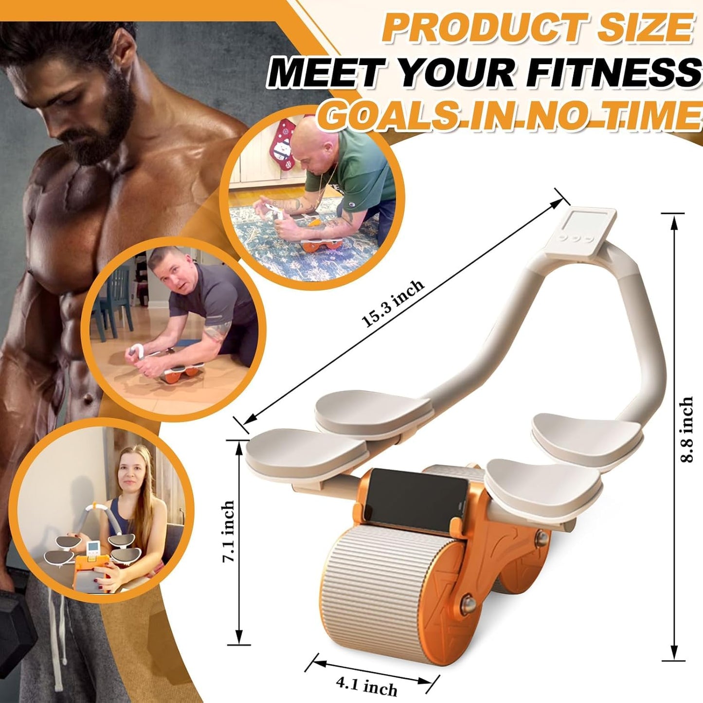 AUTOMATIC REBOUND ABDOMINAL WHEEL