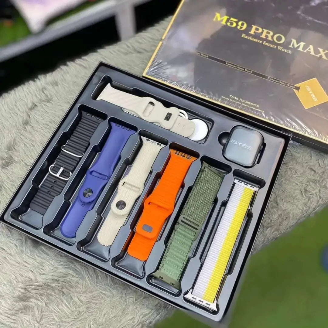 M59 PRO MAX S,MART WATCH WITH 7 STRAPS
