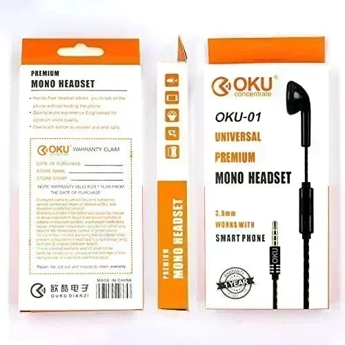 OKU -01 MONO HEADSET
