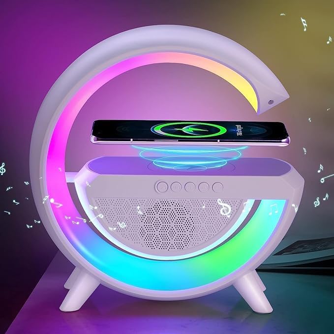 LED BLUETOOTH SPEAKER WITH WIRELESS CHARGER