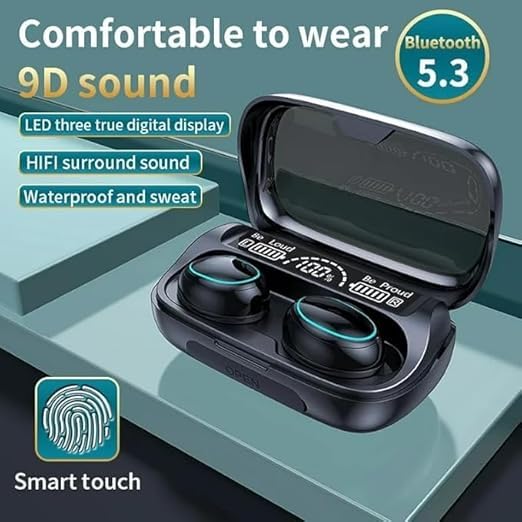 M10 NEWEST TRUE WIRELESS EARBUDS WITH DIGITAL DISPLAY