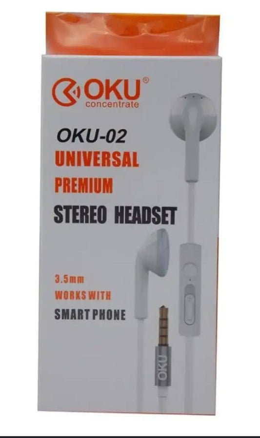 OKU-02 UNIVERSAL PREMIUM STEREO HEADSET