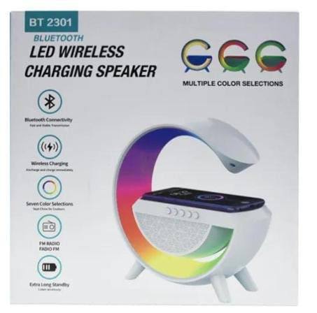 LED BLUETOOTH SPEAKER WITH WIRELESS CHARGER
