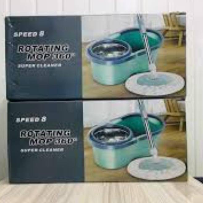 AUTOMATIC SPIN MOP | "WET MOP BUCKET SET WITH AUTOMATIC SPIN FUNCTION CLEANING MOP WITH SPINNER FOR LIVING ROOM KITCHEN BALCONY OFFICE"